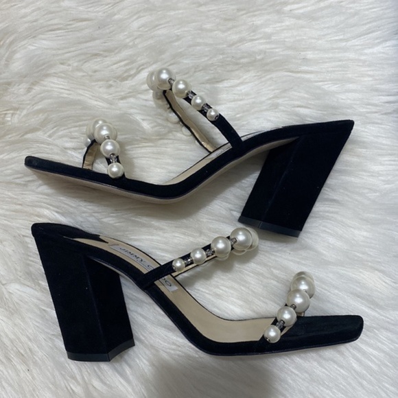 New Jimmy Choo Amara Embellished slide sandal‎ size 38.5EU - Picture 4 of 14